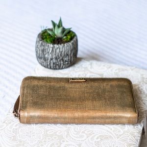 Kate Spade sylvia slim continental gold wallet